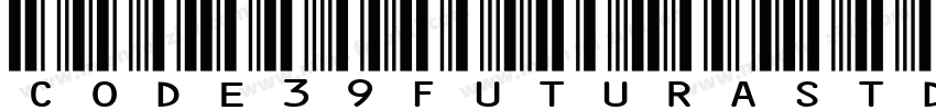 Code39FuturaStd Bold字体转换